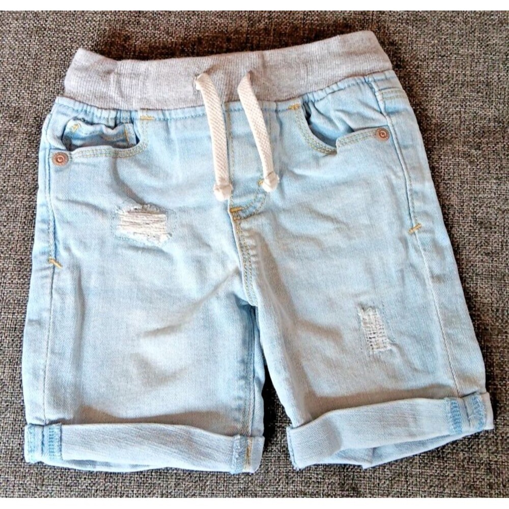 Old Navy Shorts 2T Blue Denim Adjustable Waist Draw String